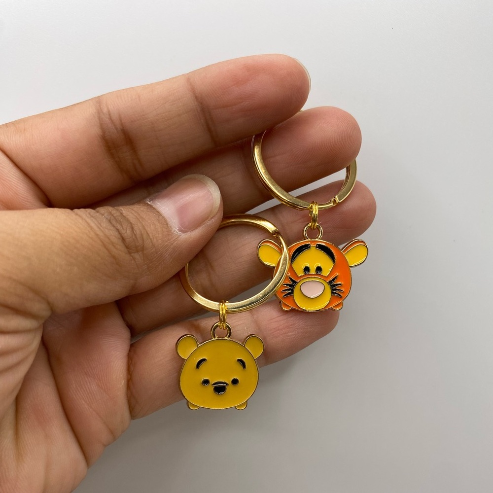 Disney inspired Winnie the Pooh or Tigger keychain